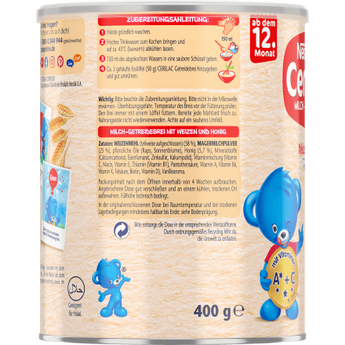 Getreidebrei Milch Cerelac Weizen & Honig ab dem 12. Monat, 400 g - VivaVoss