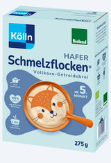Kölln Getreidebrei Original Schmelzflocken ab dem 5. Monat, 250 g – Babybrei image_position | VivaVoss