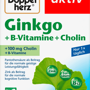 ginkgo + B - Vitamine + Cholin Kapseln 40 St, 22,4 g - VivaVoss