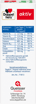 ginkgo + B - Vitamine + Cholin Kapseln 40 St, 22,4 g - VivaVoss