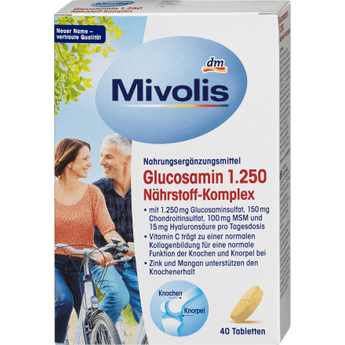 Glucosamin 1.250 Nährstoff - Komplex, 40 St., 66 g - VivaVoss