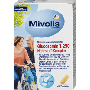 Glucosamin 1.250 Nährstoff - Komplex, 40 St., 66 g - VivaVoss
