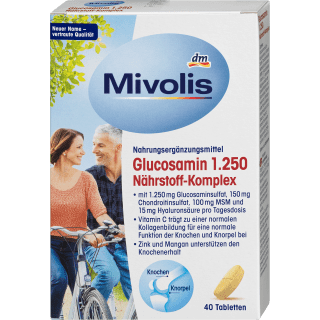 Glucosamin 1.250 Nährstoff - Komplex, 40 St., 66 g - VivaVoss