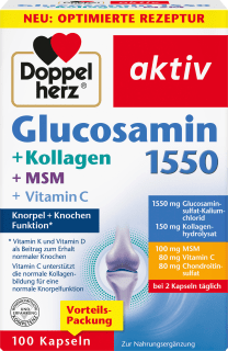 glucosamin 1550 Kapseln 100 St, 114 g - VivaVoss