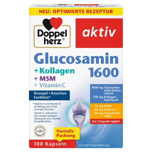 Glucosamin 1600 + Kollagen + MSM + Vitamin C Muskeln & gelenke by Doppelherz – Available at VivaVoss