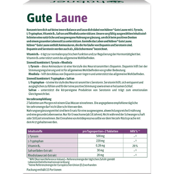 gute Laune Tabletten 30 St, 27 g - VivaVoss