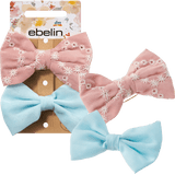 Haar - und Ansteckbrosche Schleifen rosa, hellblau, 2 St - VivaVoss