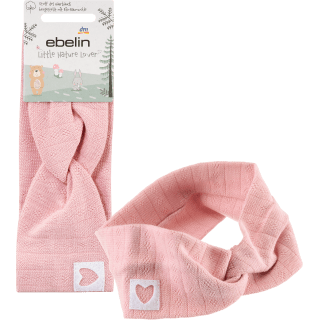 Haarband Bio Baumwolle rosa, 1 St - VivaVoss