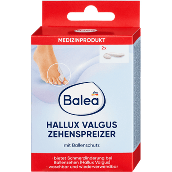 Hallux Valgus Zehenspreizer mit Ballenschutz, 2 St Medizinprodukt Fußcreme & Fußpflege by Balea – Available at VivaVoss
