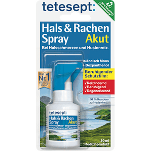 Hals- und Rachen Spray mit Isländisch Moos tetesept