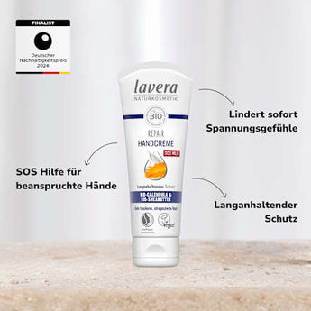 Handcreme Repair SOS Hilfe mit Calendula & Sheabutter lavera NATURKOSMETIK