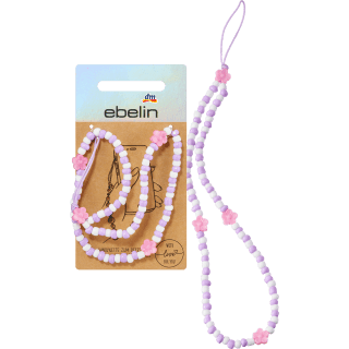 Handykette mit Perlen und Blumenapplikation, 1 St - VivaVoss