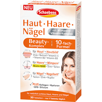 Haut Haare Nägel Beauty-Komplex Tabletten 30 St Schaebens