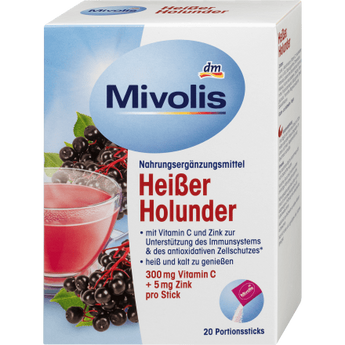 Heißgetränk, Heißer Holunder (20 Sticks), 100 g - VivaVoss