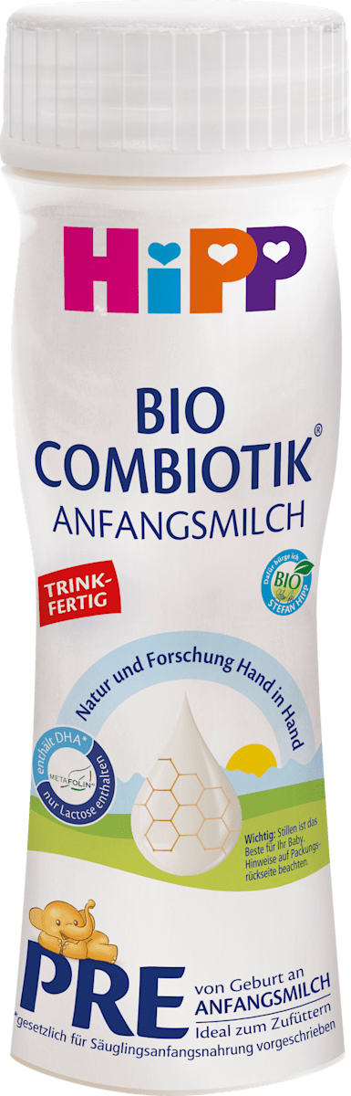 Anfangsmilch Pre Combiotik trinkfertig von Geburt an, 200 ml