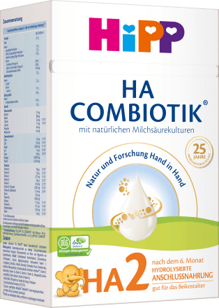 Folgemilch HA2 Combiotik nach dem 6.Monat, 600 g