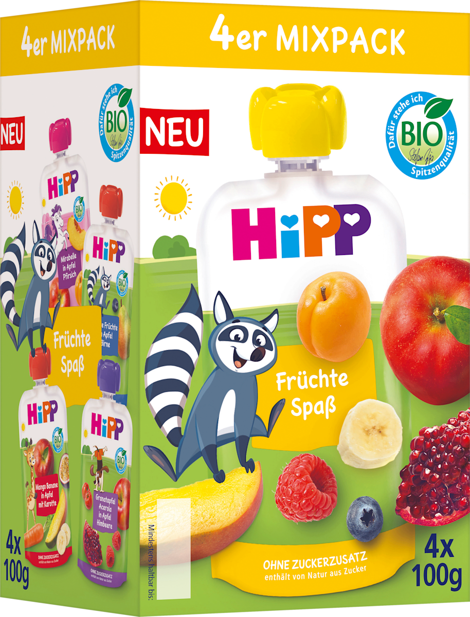 Quetschie Früchtespaß Mixpack ab 1 Jahr (4x100 g), 400 g