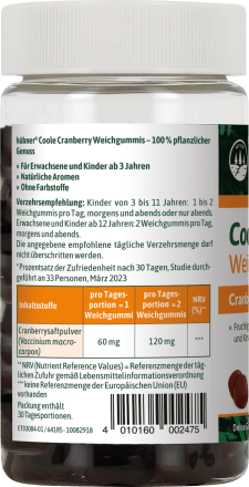 Weichgummies Coole Cranberry 60 St, 150 g