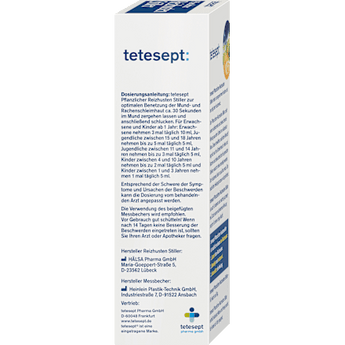 Hustensaft Pflanzlicher Reizhusten Stiller  tetesept