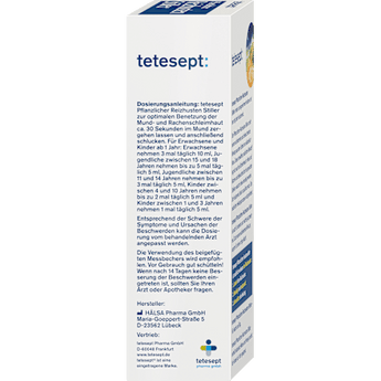 Hustensaft Pflanzlicher Reizhusten Stiller  tetesept