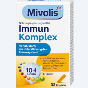 Mivolis Immun Komplex Kapseln 32 St., 17 g – Wohlbefinden & Stärkung image_position | VivaVoss