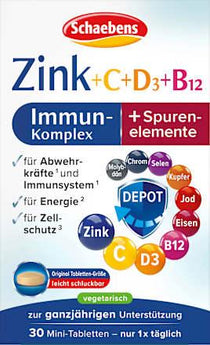 Immun-Kur Zink + C + D3 + B12  Schaebens