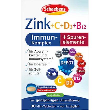 Immun-Kur Zink + C + D3 + B12  Schaebens