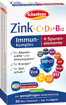 Immun-Kur Zink + C + D3 + B12  Schaebens