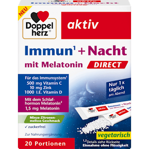 Immun + Nacht direct Granulat-Sticks 20 St Doppelherz