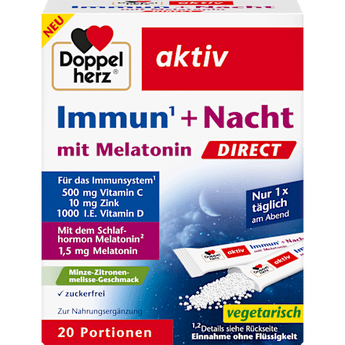 Immun + Nacht direct Granulat-Sticks 20 St Doppelherz