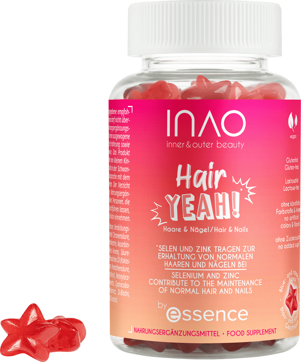 INAO Hair YEAH gummies by essence 60 St, 162 g