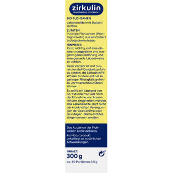 Indische Bio Flohsamen, 300 g - VivaVoss