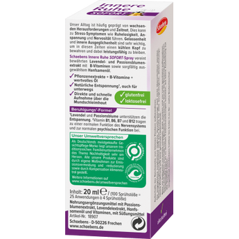 Innere Ruhe Sofort - Spray, 20 ml - VivaVoss