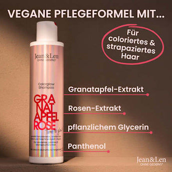 Shampoo Colorglow Granatapfel Rose Jean&Len