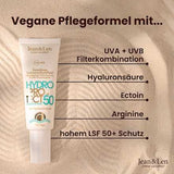 Sonnenfluid Gesicht sensitiv, hydro protect, LSF 50 Jean&Len