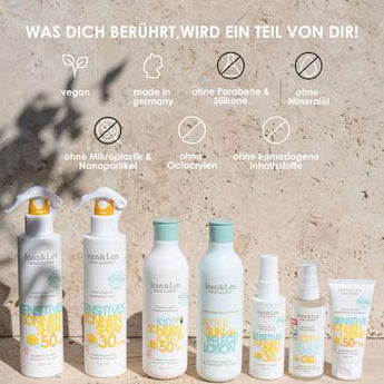 Sonnenmilch Kids sensitiv LSF 50+ Jean&Len