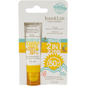Sonnenschutz Kombi Gesicht Creme & Stift, LSF 50+ Jean&Len