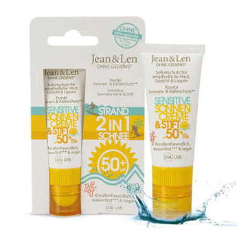 Sonnenschutz Kombi Gesicht Creme & Stift, LSF 50+ Jean&Len