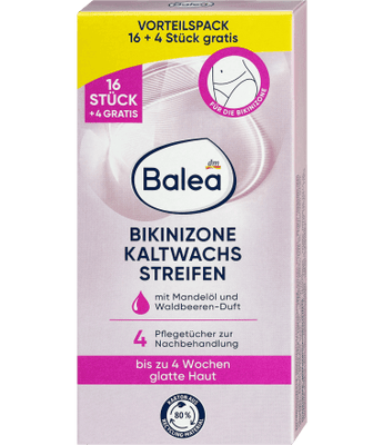 Kaltwachsstreifen Bikinizone, 20 St Balea, Pflege & Parfum,Haarentfernung & Rasur,Enthaarungscreme & Waxing by Balea – Available at VivaVoss
