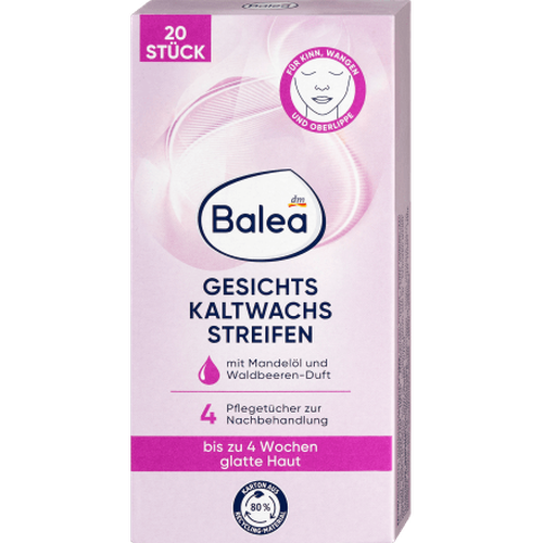 Kaltwachsstreifen Gesicht, 20 St Balea, Pflege & Parfum,Haarentfernung & Rasur,Enthaarungscreme & Waxing by Balea – Available at VivaVoss