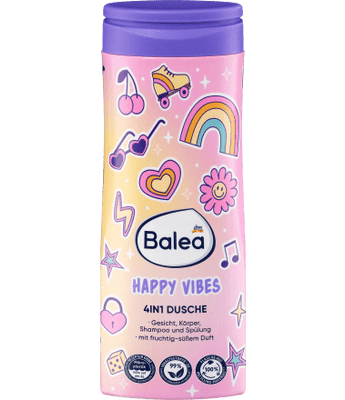 Kids 4in1 Dusche Happy Vibes, 300 ml Balea, Baby & Kind,Babypflege,Babyshampoo, Badezusätze & Co. by Balea – Available at VivaVoss