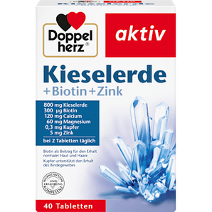Kieselerde + Biotin + Zink Tabletten 40 St. Doppelherz