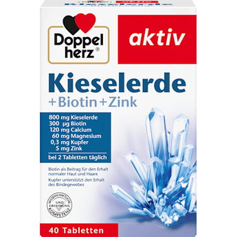 Kieselerde + Biotin + Zink Tabletten 40 St. Doppelherz