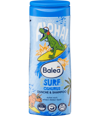 Kinder Dusche & Shampoo 2in1 Surfosaurus, 300 ml - VivaVoss