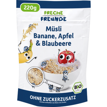Kindermüsli Banane, Apfel & Blaubeere ab 1 Jahr, 220 g - VivaVoss