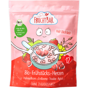 Kindermüsli Bio - Frühstücks - Herzen ab dem 12. Monat, 125 g Baby Snack by FruchtBar – Available at VivaVoss