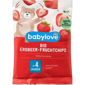 Kindersnack Bio Erdbeer - Fruchtchips ab 4 Jahren, 12 g by BabyLove – Available at VivaVoss