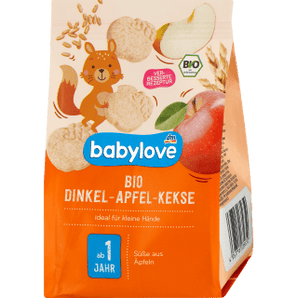 Kindersnack Dinkel - Apfel - Kekse Bio ab 1 Jahr, 125 g Baby Snack by BabyLove – Available at VivaVoss