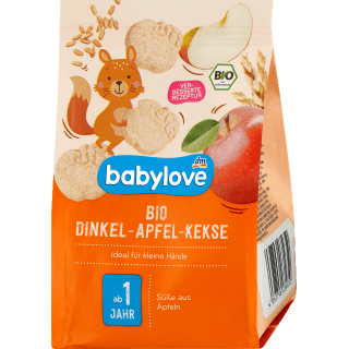 Kindersnack Dinkel - Apfel - Kekse Bio ab 1 Jahr, 125 g Baby Snack by BabyLove – Available at VivaVoss