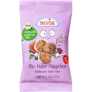 Kindersnack Hafer - Häppchen, Waldbeere, Apfel & Hafer ab 12 Monaten, 40 g Baby Snack by FruchtBar – Available at VivaVoss